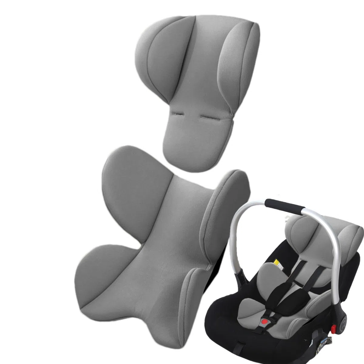Teksome Inserto per cuscino per seggiolino auto per neonato, supporto per testa per seggiolino auto per neonato | Cuscini morbidi per passeggino - Cuscino per inserto per seggiolino auto, cuscino per