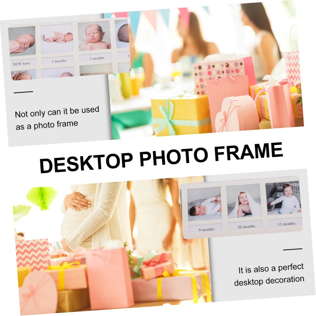 Portafoto Per Compleanno Del Cornice Creativa Per Foto Mensili Mesi Di Ricordi Design Elegante Per Decorazioni Festa Di Compleanno