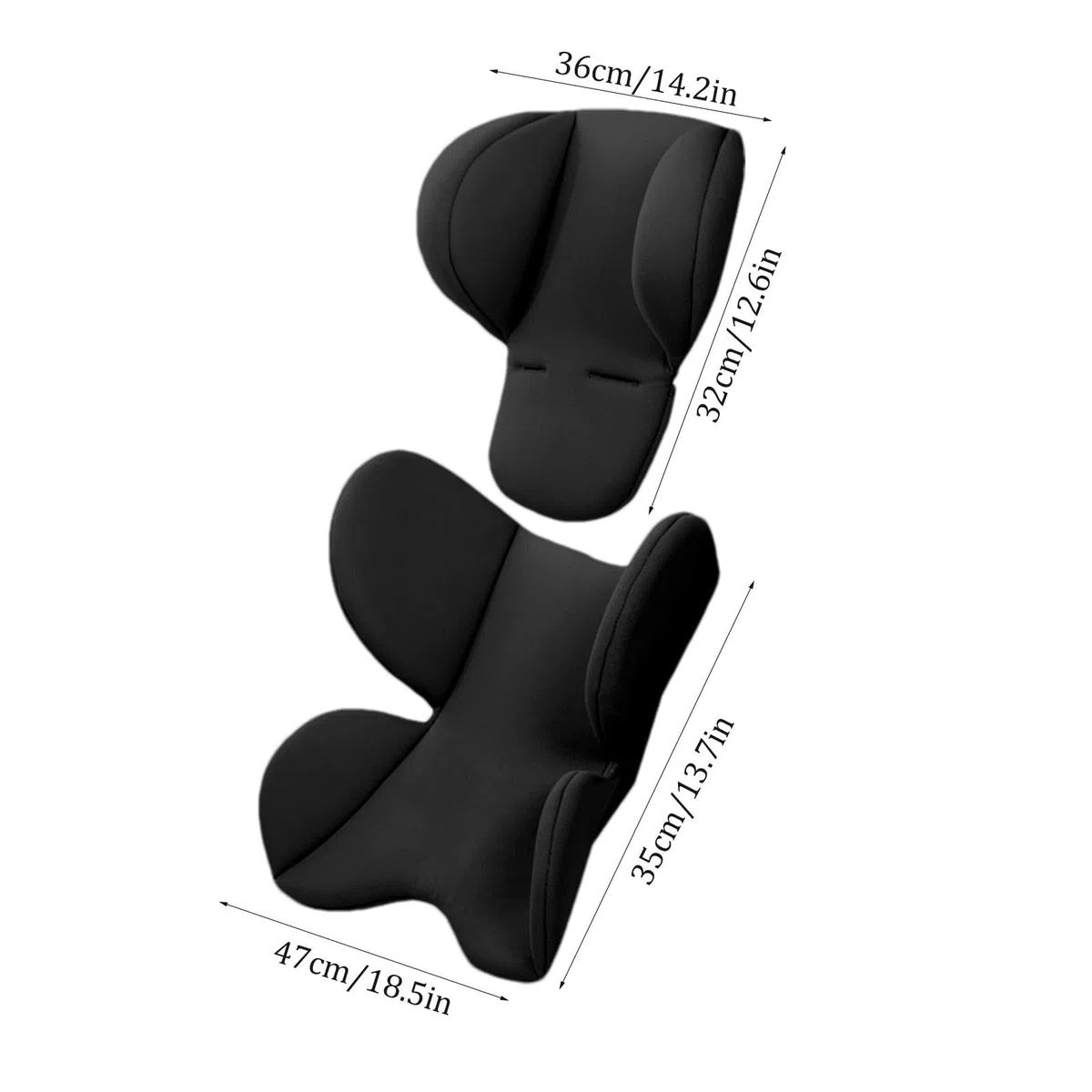 Inserto Cuscino Per Seggiolino Auto Bambini, Riduttore Sedile Per Passeggino Neonato, Cuscino Di Supporto Ergonomico Per Testa E Corpo, Cuscino Per Inserto Per Seggiolino Auto Per Neonato
