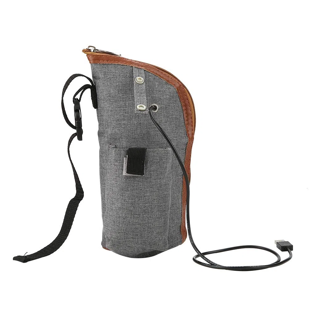 Qinlorgon Scaldabiberon per Neonati - USB Riscaldamento Tazza da Viaggio Portatile Scaldalatte Scaldabiberon Biberon Borsa per Neonati