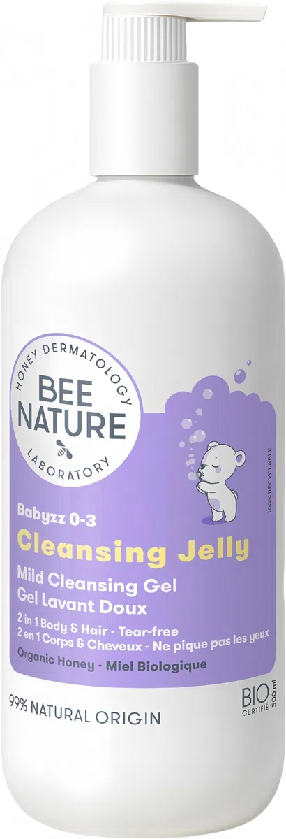 Bee Nature - 2 in 1 Detergente per Neonati - Allevia l'eczema - Organic Honey - Deterge e Idrata - Senza Lacrime - Adatto ai Neonati con Pelle Secca e Sensibile - 500ml