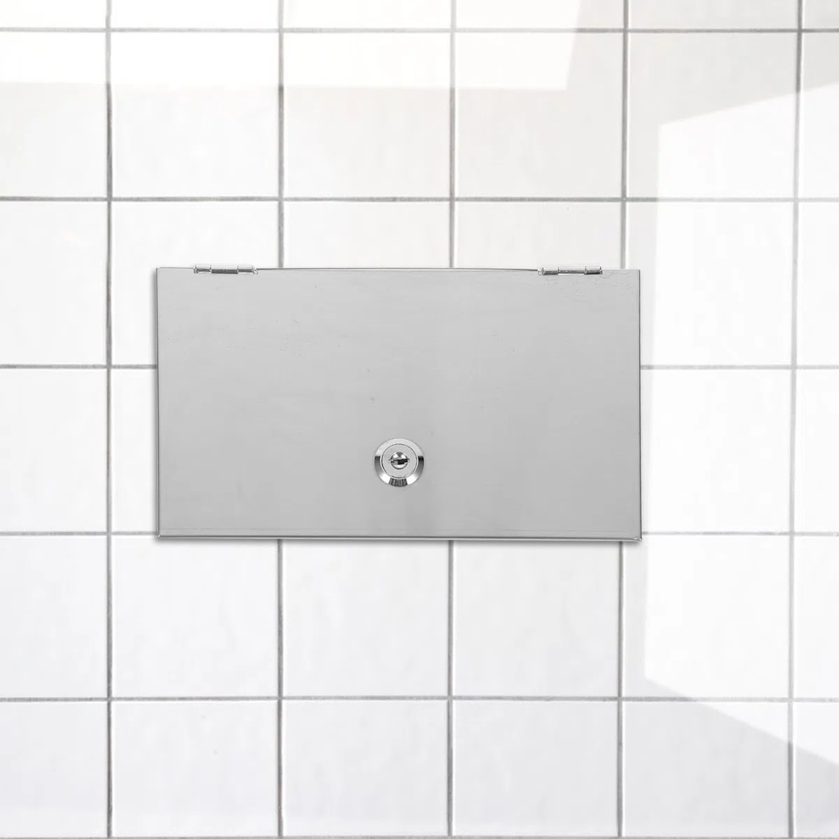 Generico Scatola di Protezione per Presa Elettrica in Acciaio Inossidabile e Antifurto, Copri Presa per Casa e Ufficio Design Moderno e Elegante