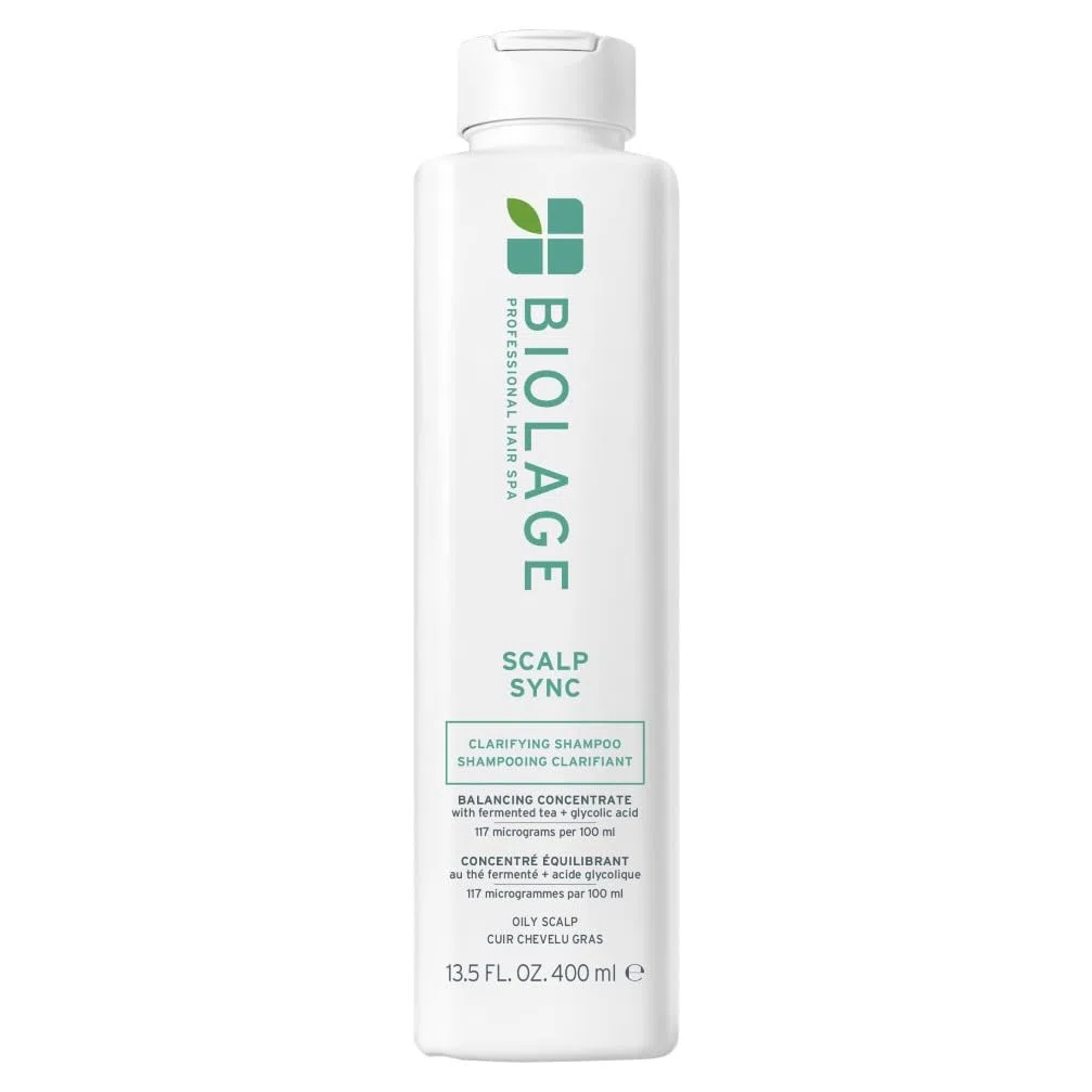Biolage Shampoo Riequilibrante per Cute Grassa, Adatto a Tutti i Tipi di Capelli, Arricchito con Tè Fermentato e Acido Glicolico, Clarifying Shampoo, Scalp Sync