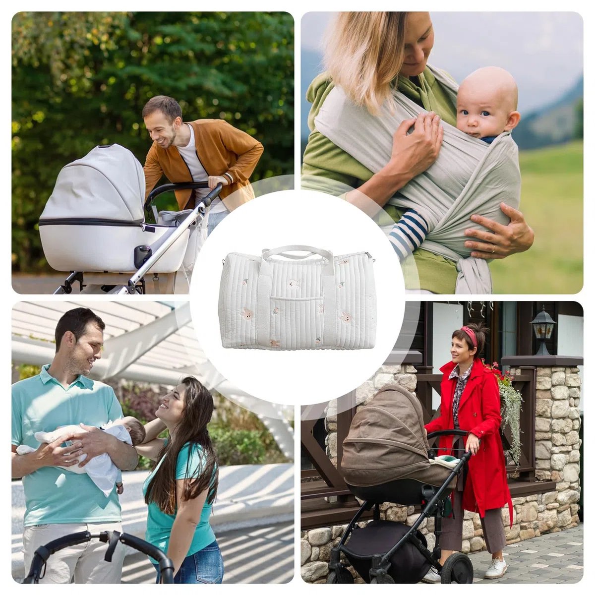 Borsa per Pannolini,Grande Contenitore Da Viaggio Impermeabile,Borsa Da Viaggio Per Ospedale E Parto | per Mamma Papà Genitori Gravidanza Parto Ospedale Asilo