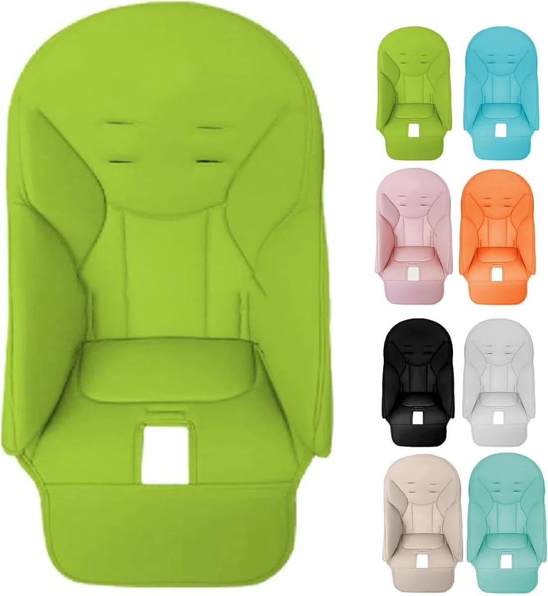 Cuscino Per Seggiolone Per Bambini - Fodera Di Ricambio Per Seggiolone, Fodera Traspirante In Similpelle Per Seggiolone Da Pranzo Per Peg-Perego, Siesta Zero3, Baoneo, KosmicJané