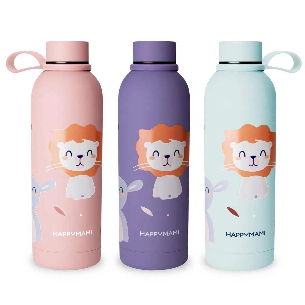 Happymami,Confezione dosatore latte in polvere + thermos da 500 ml, regalo neonato, set di alimentazione per il tuo bambino, senza BPA, superficie interna antiaderente (Menta morbida) (menta dolce)