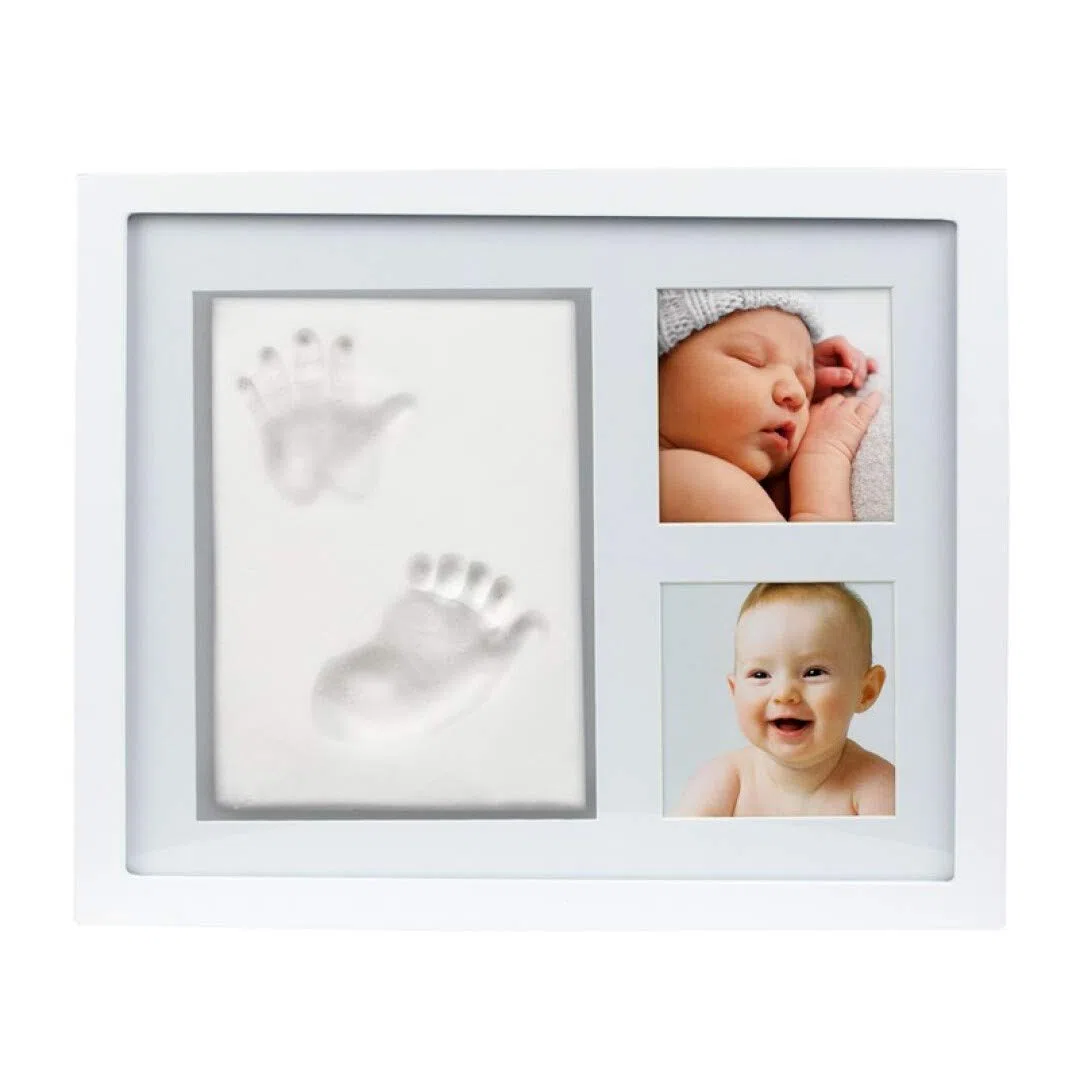 Pearhead Cornice Foto e Impronta della Mano e del Piede del Neonato in Materiale Moddellabile - 1 kg
