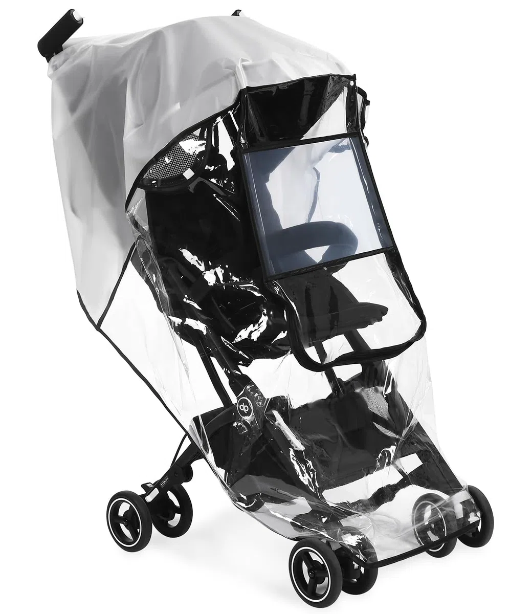 Parapioggia Passeggino Universale, Finestra di Contatto, Parapioggia Carrozzina, Carrozzina Copertina Antipioggia Trasparente, senza PVC, Protezione Dal Sole, Polvere e Neve, Rain Cover