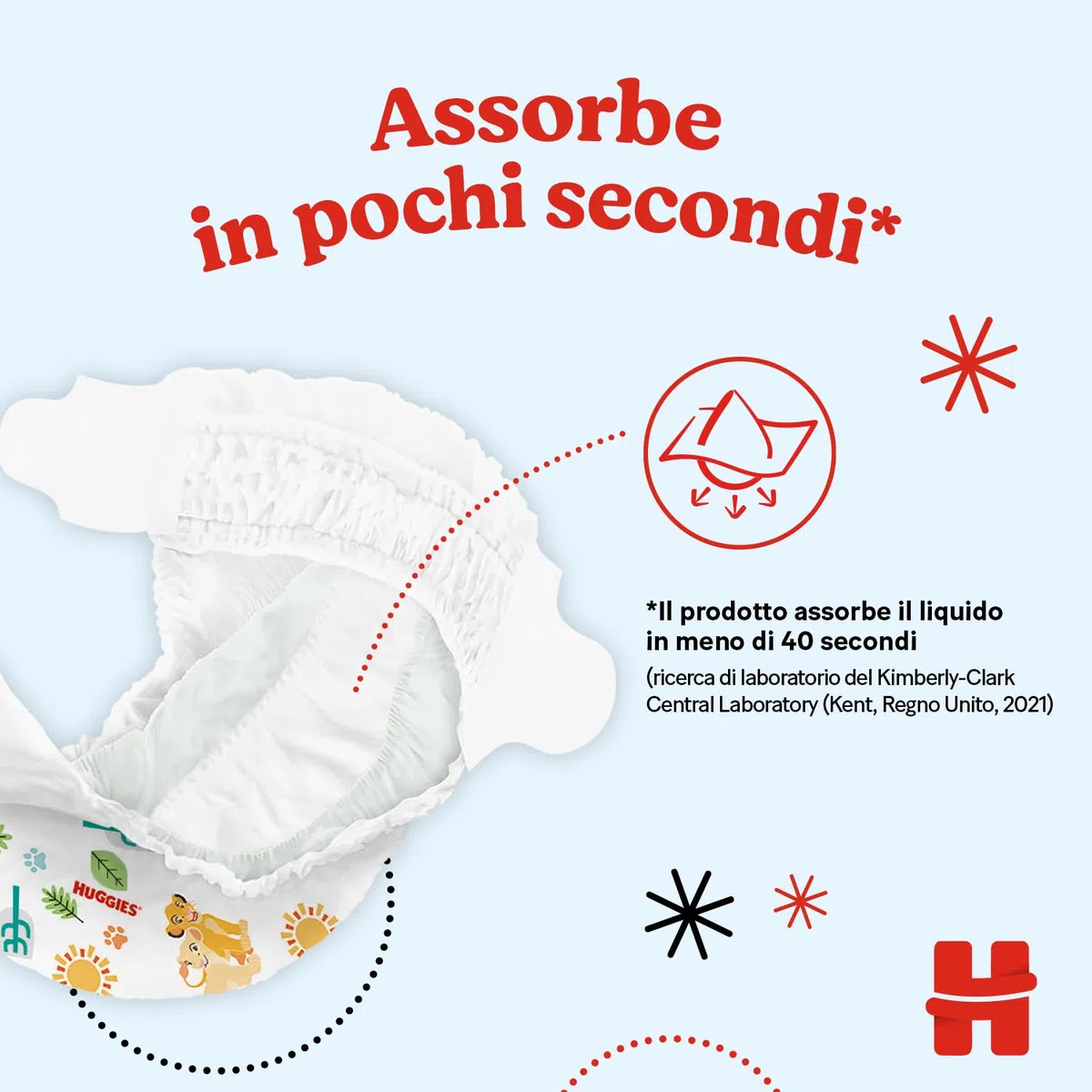 Huggies Classic, Pannolini Taglia 3 (4-8Kg), Protezione completa, Pacco Jumbo, 144 Pz