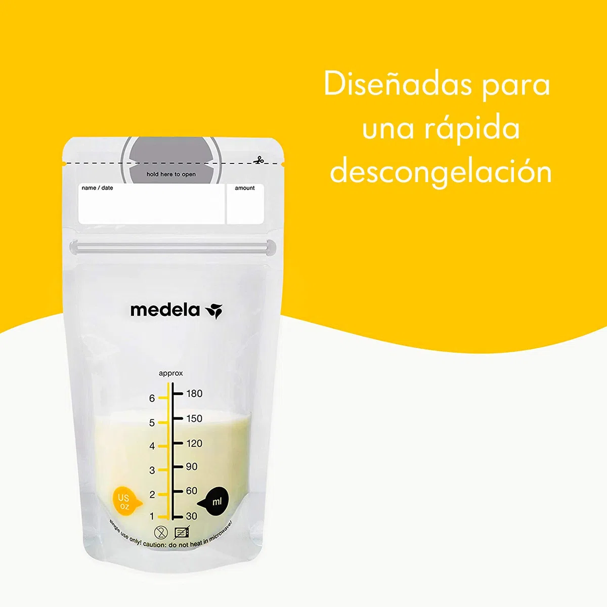 Medela Sacchetti per latte materno 50 bianco