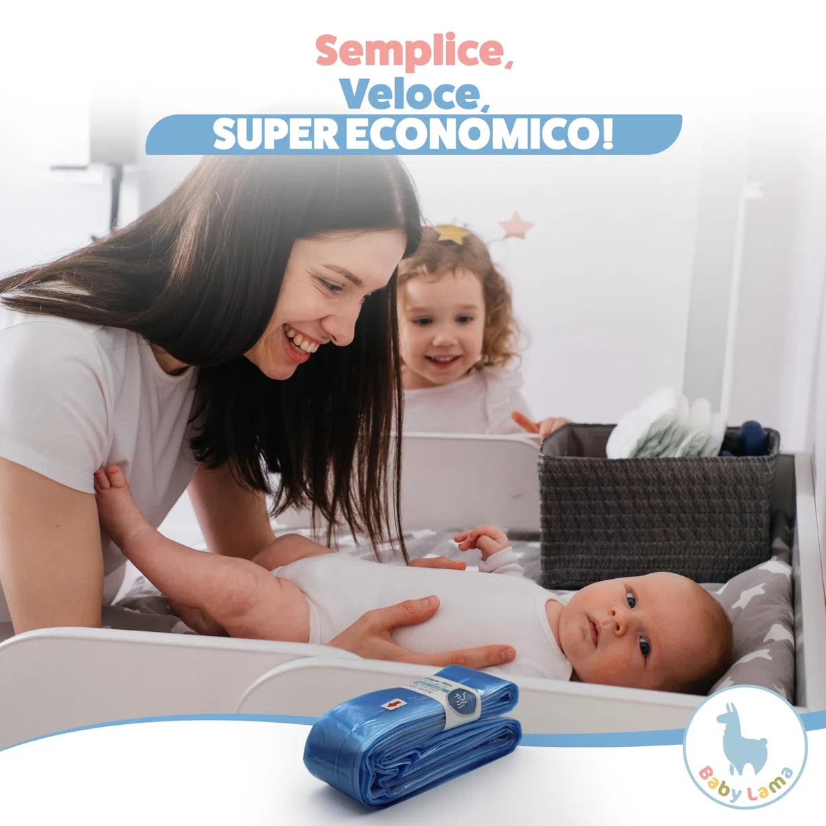 Sacchetti Mangiapannolini Universali (15) – Compatibili con Ricarica Mangiapannolini Foppapedretti e Tommee Tippee – Resistenti e Anti-Odore