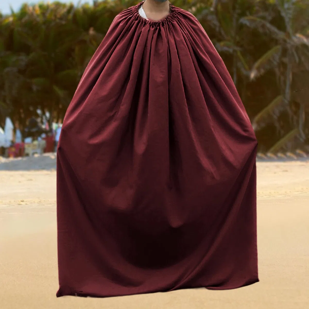 LOVIVER Accappatoio per Cambio rapido, Riparo per la Privacy, Comodo Costume da Bagno Pieghevole, Accappatoio per Cambio rapido per scattare Foto in Spiaggia