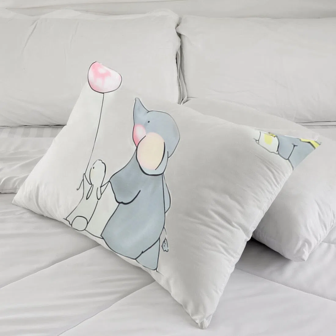 2 PCS Federa per Cuscino per Neonato Set di federe per Cuscini da Culla e Lettino 100% Cotone Biancheria da Letto per Bambini