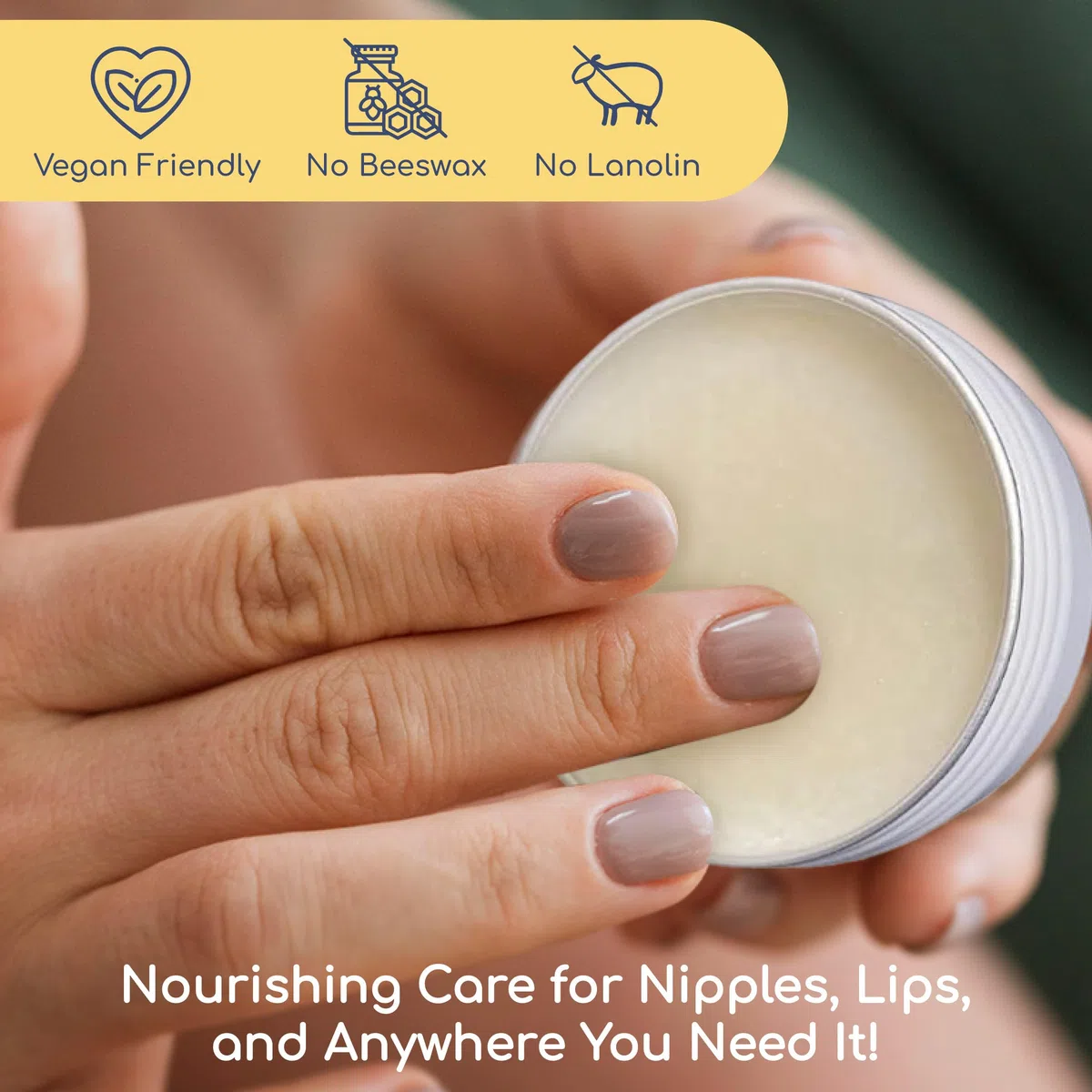 First Days - Balsamo per capezzoli 100% naturale (40 ml) in barattolo grande, non solo per capezzoli! Prodotto orgogliosamente nel Regno Unito Vegan Friendly