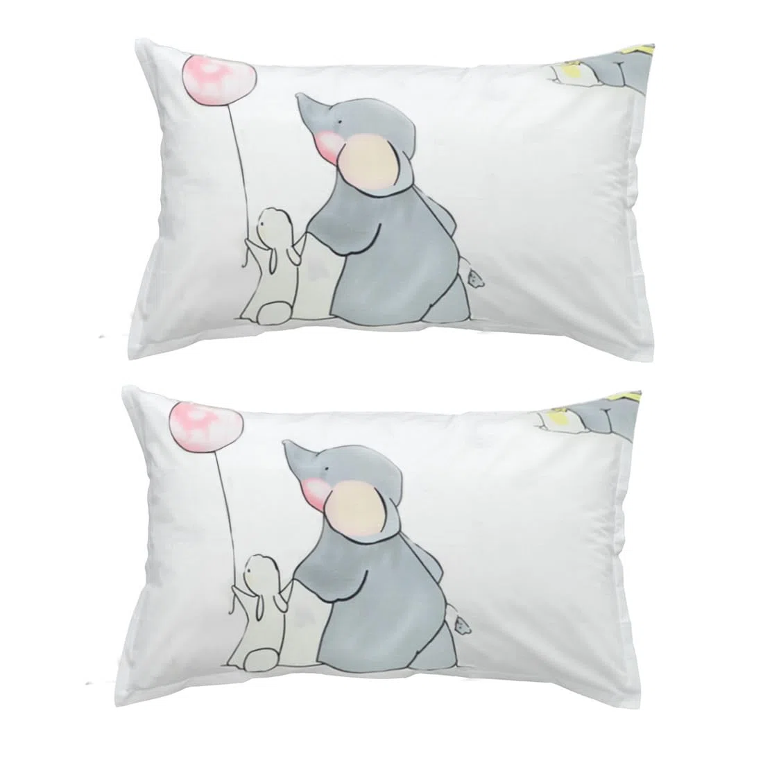 2 PCS Federa per Cuscino per Neonato Set di federe per Cuscini da Culla e Lettino 100% Cotone Biancheria da Letto per Bambini