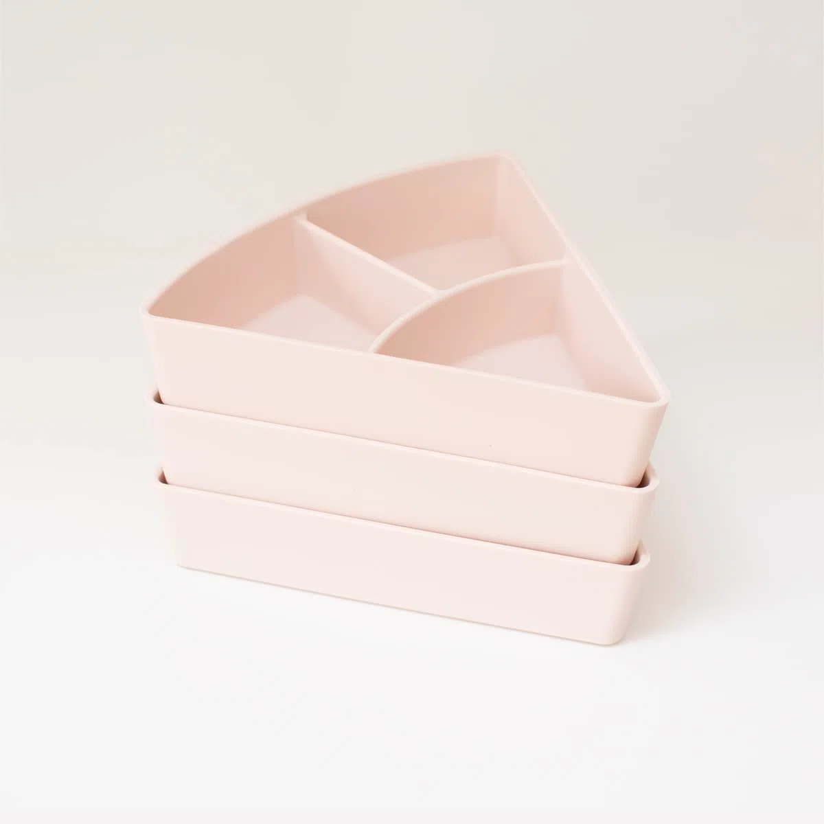 Inspire My Play,3xscomparti in silicone per l'ordinamento e l'organizzazione,Compatibile con vassoio sensoriale,Giocattoli per attività e sviluppo precoce per bambini disabili,Shell Pink