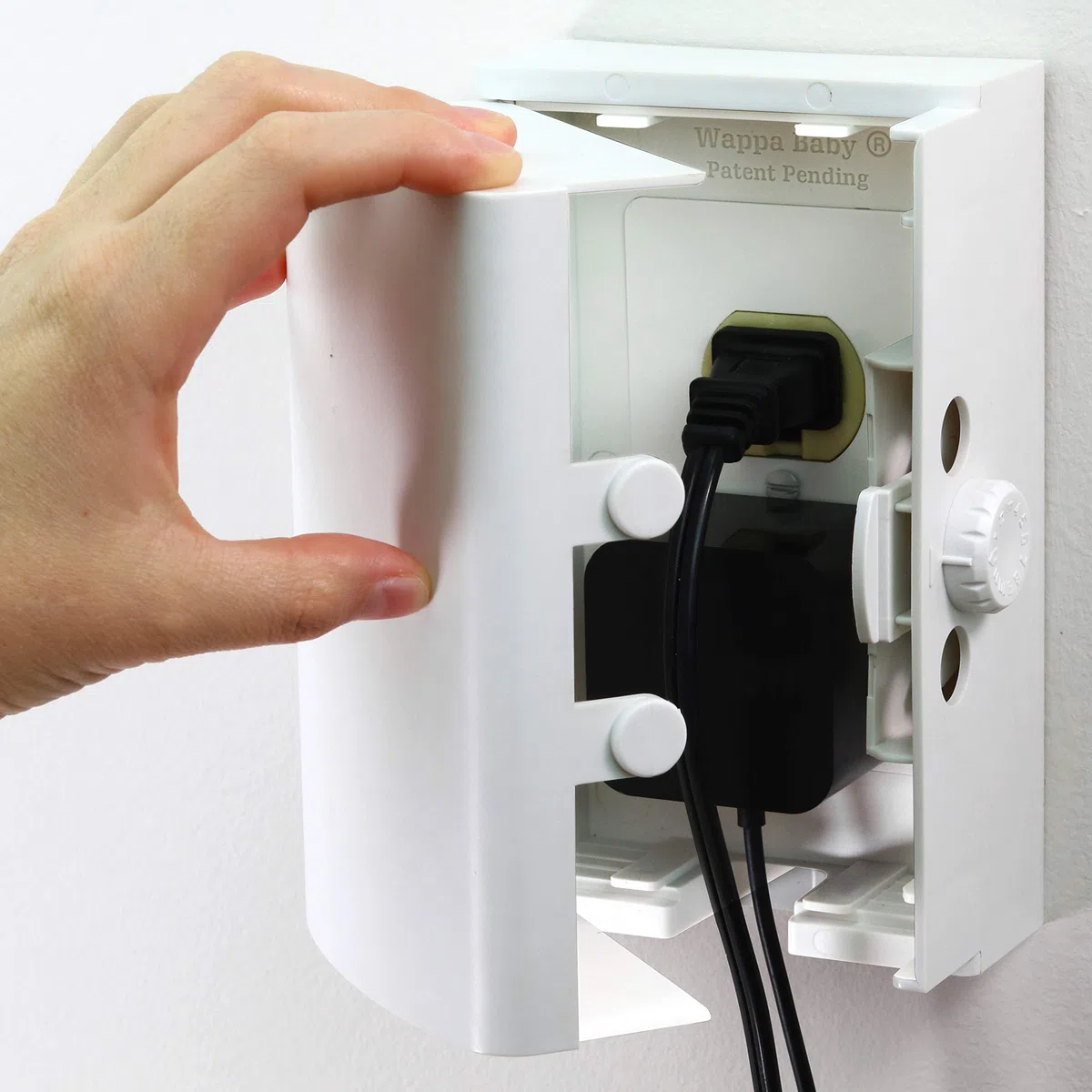 Scatola di copertura per presa di sicurezza per bambini [in attesa di brevetto] Doppia serratura per una migliore prova del bambino funzionamento più facile Semplice installazione in 3 fasi con viti