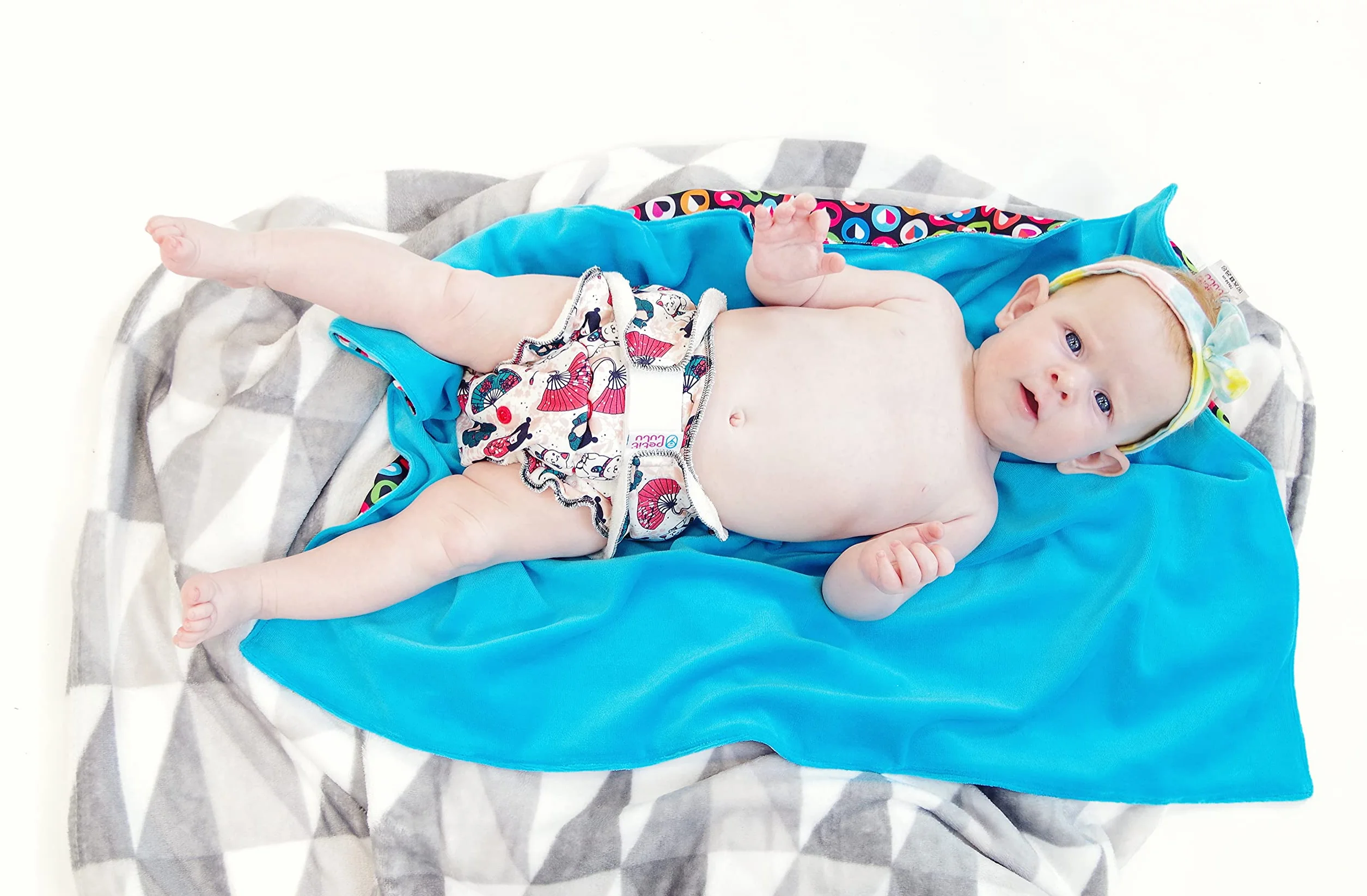 Petit Lulu pannolino in tessuto in bambù taglia unica | Hook & Loop | Mutandina | Pannolino | Prodotto in Europa (Dreaming Koalas)